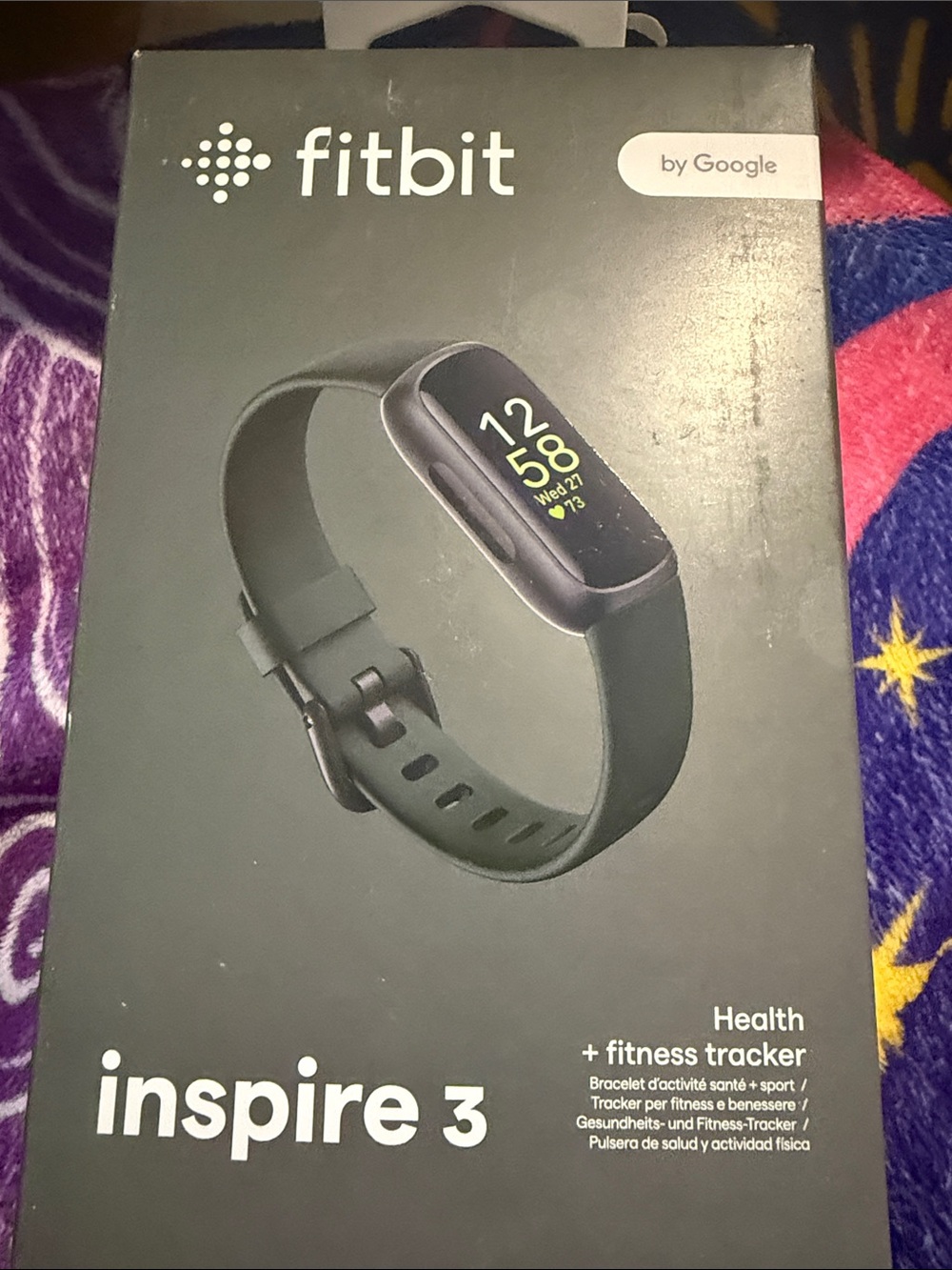 fitbit Inspire 3 Tracker in Midnight Zen
